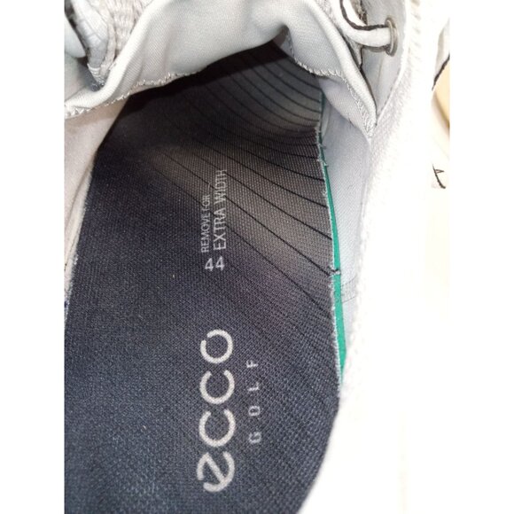 ecco M Golf S-Three Concrete Retro Blue Performance Golf Shoes Size (44) 10-10. - Picture 11 of 12